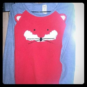 Faded glory orange fox sleepwear top